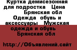 Куртка демисезонная для подростка › Цена ­ 1 000 - Брянская обл. Одежда, обувь и аксессуары » Мужская одежда и обувь   . Брянская обл.